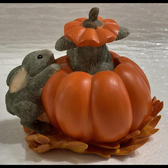 Charming Tails ~ JUMPIN JACK-O-LANTERNS Figure 85/512 ~ Fitz & Floyd ~ In Box - Picture 8 of 9